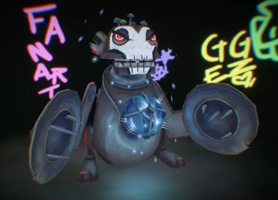 PBR Game 3D Models – Arcane Fanart Moneky Bomb