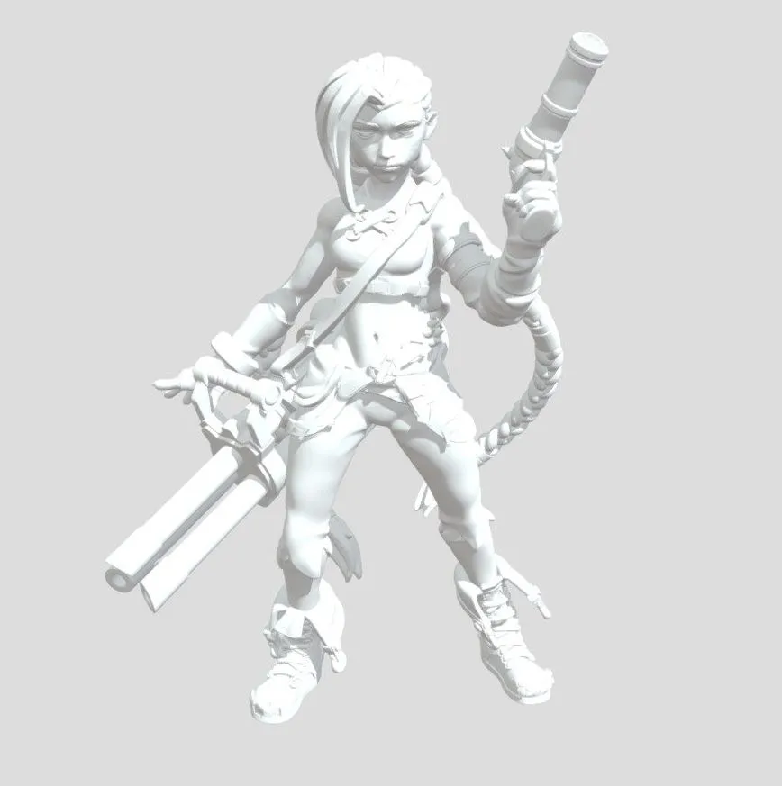 PBR Game 3D Models – Arcane  Jinx Version 3