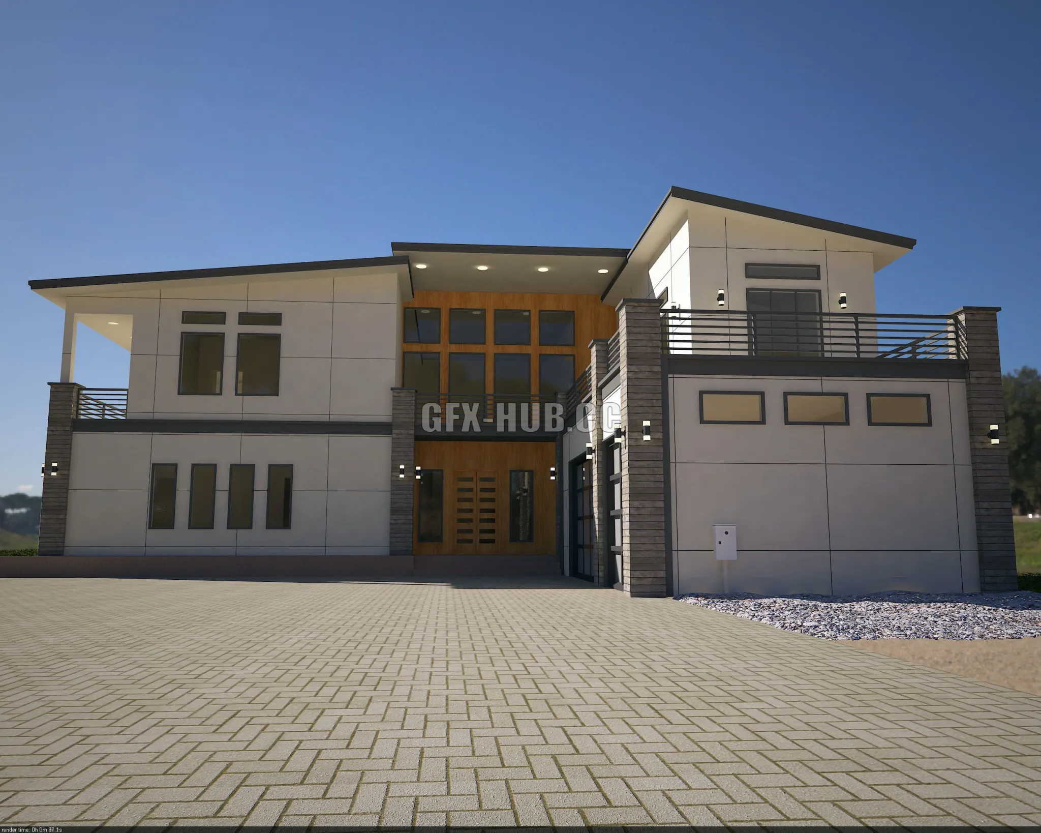 PBR Game 3D Models – Architectural view