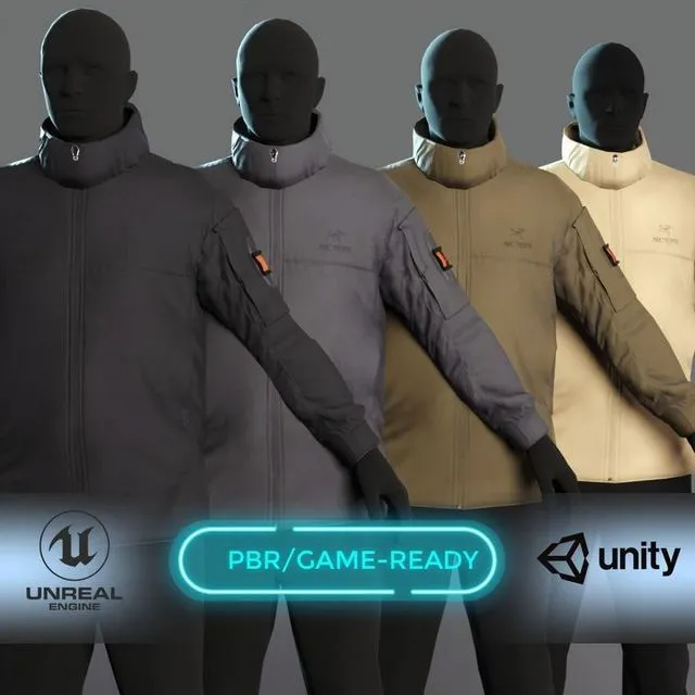 PBR Game 3D Models – ARCTERYX LEAF