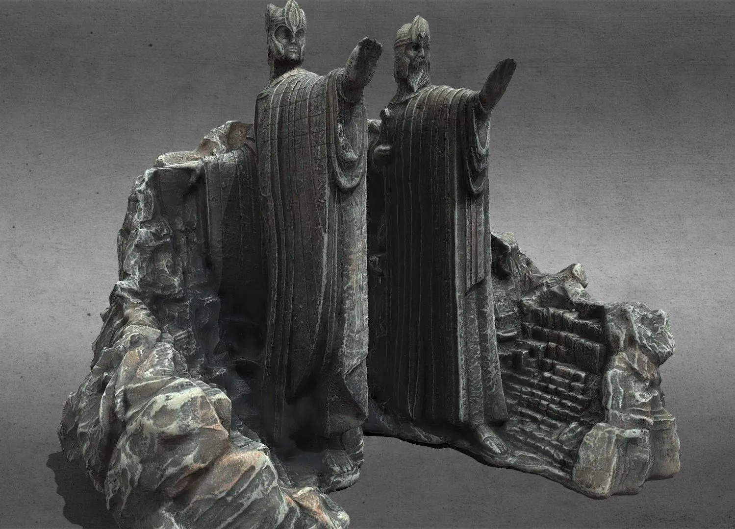 PBR Game 3D Models – Argonath Low Poly