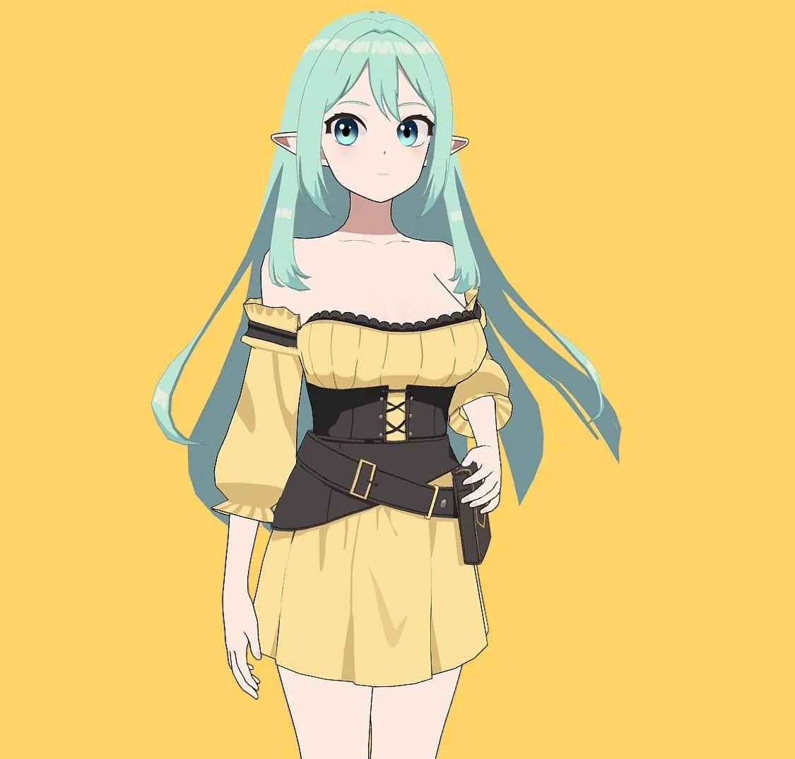 PBR Game 3D Models – Aria Luminara Beginner Mage