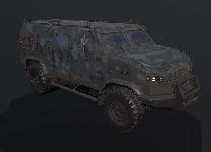 PBR Game 3D Models – Armored Military Vehicle