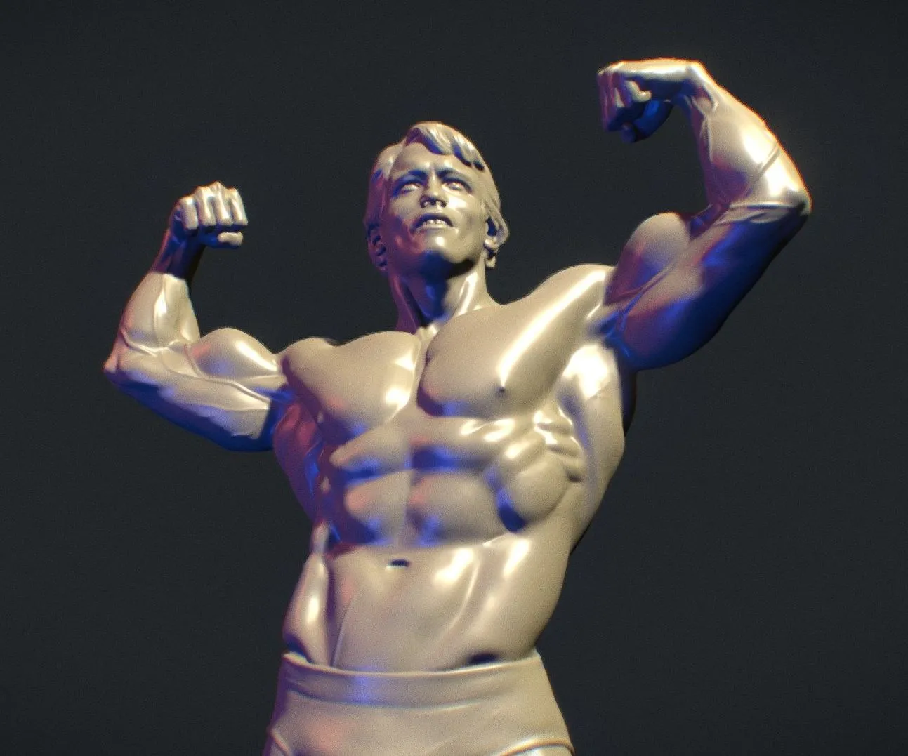 PBR Game 3D Models – Arnold Schwarzenegger