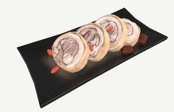 PBR Game 3D Models – Asia food drunk chicken