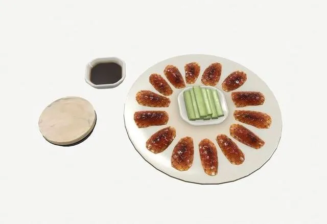 PBR Game 3D Models – Asia food Peking duck