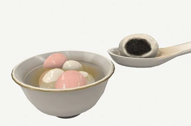 PBR Game 3D Models – Asia food tangyuan