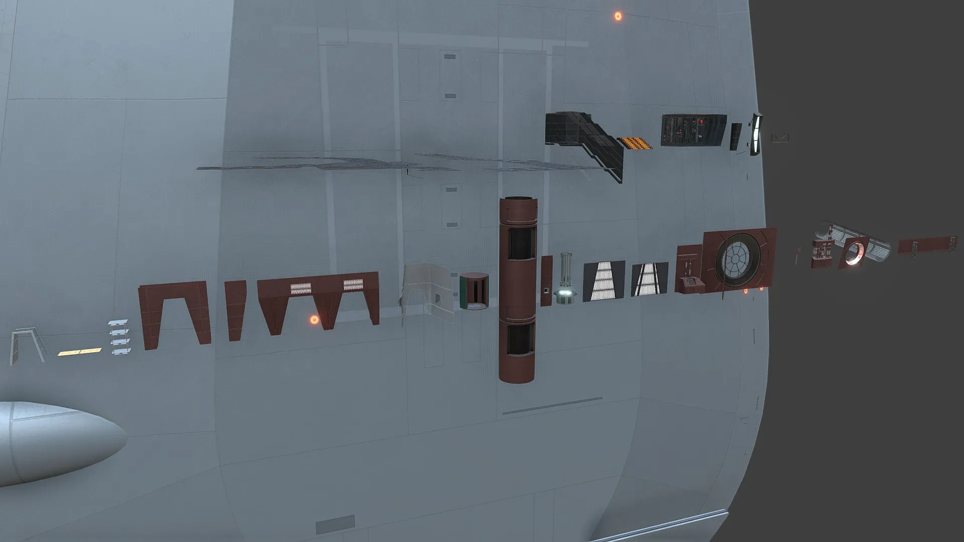 PBR Game 3D Models – Asset Pack Control Room Main Gantry