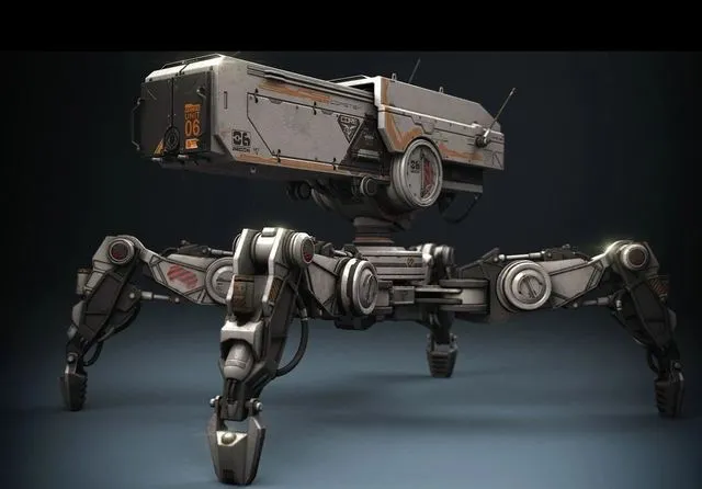 PBR Game 3D Models – AT-Drone