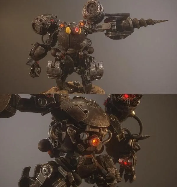 PBR Game 3D Models – Atom Punk Mecha