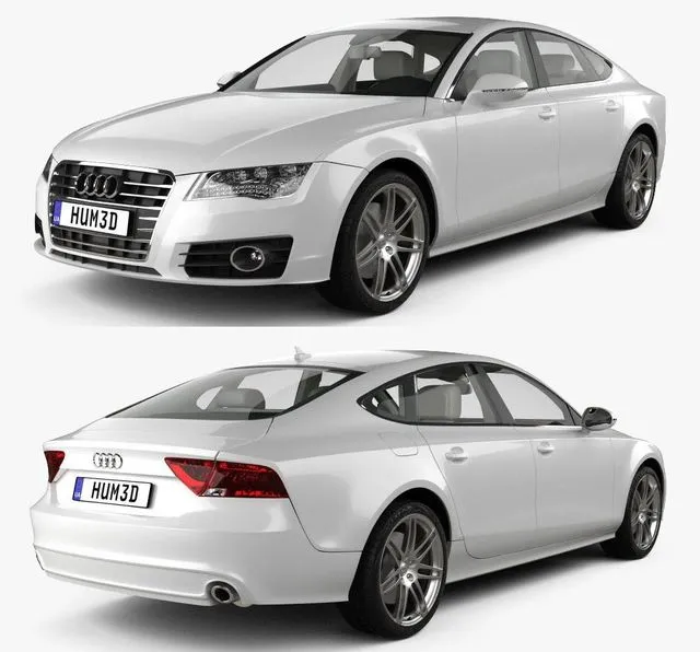 PBR Game 3D Models – Audi A7 Sportback 2011