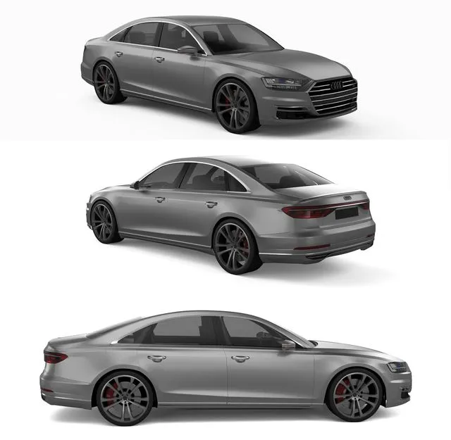 PBR Game 3D Models – Audi A8 2019