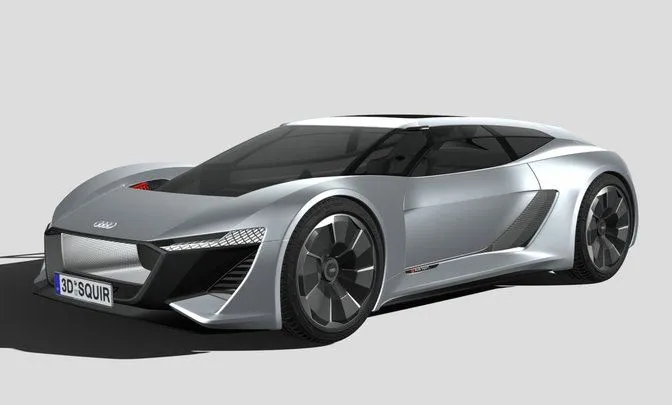 PBR Game 3D Models – Audi PB18 E Tron Concept