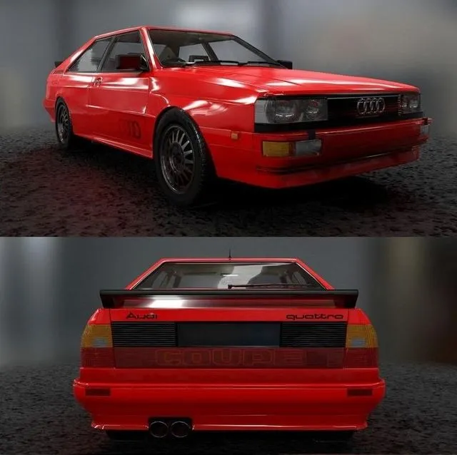 PBR Game 3D Models – Audi Quattro 1986
