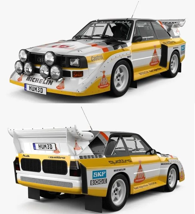 PBR Game 3D Models – Audi Quattro Sport S1 E2 1985