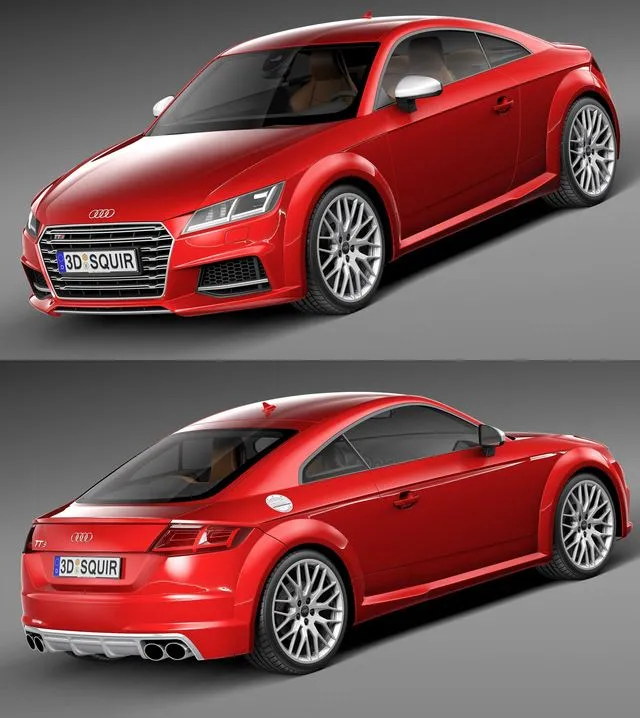 PBR Game 3D Models – Audi TTS Coupe 2015