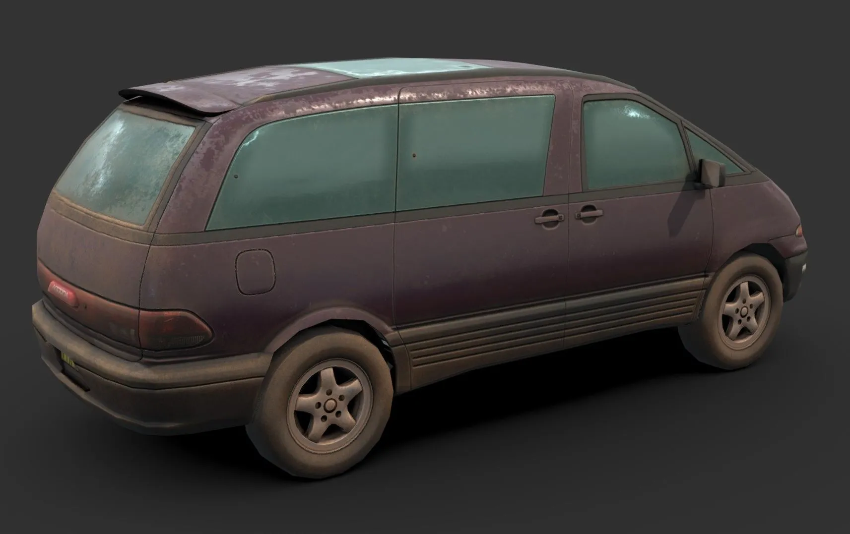 PBR Game 3D Models – Australian Minivan