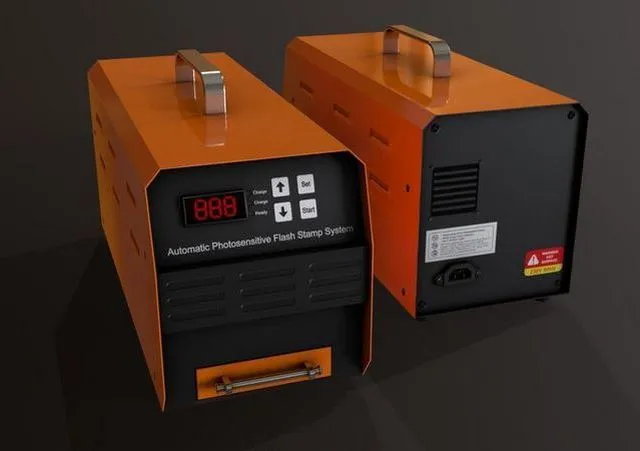 PBR Game 3D Models – Automatic Flash Stamp Machine – Seal Maker – V2