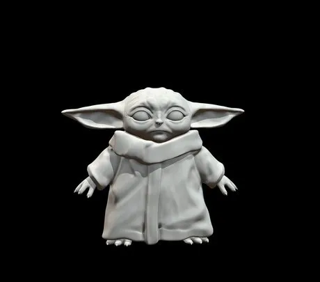 PBR Game 3D Models – Baby Yoda 3D Printable