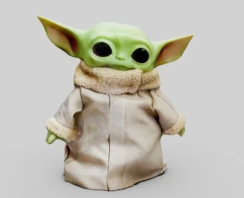 PBR Game 3D Models – Baby Yoda Mattel   3D Scan