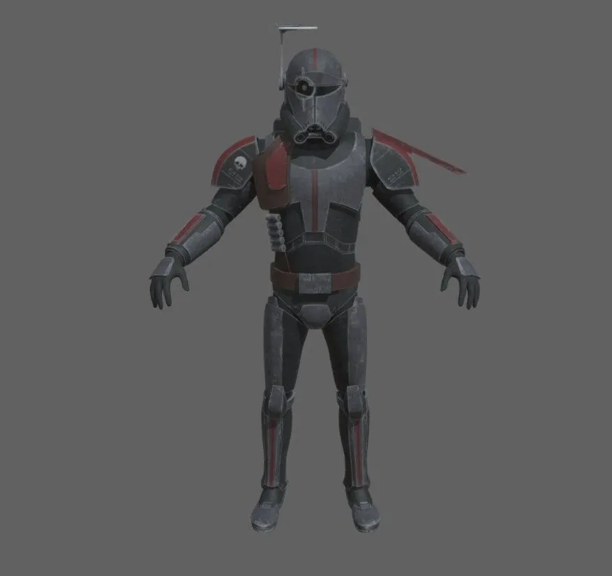 PBR Game 3D Models – Bad Batch Crosshair Clone For 99 Armour