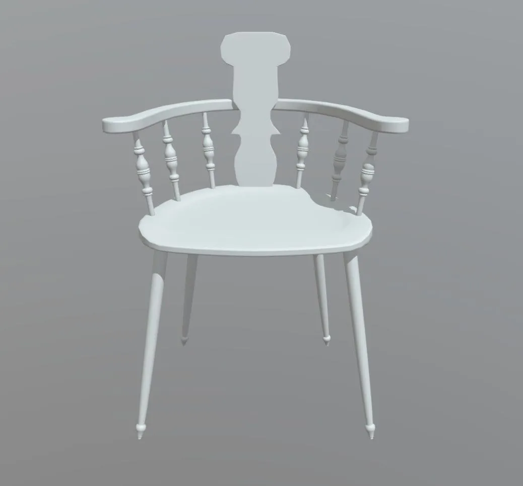 PBR Game 3D Models – Bag End Chair Model