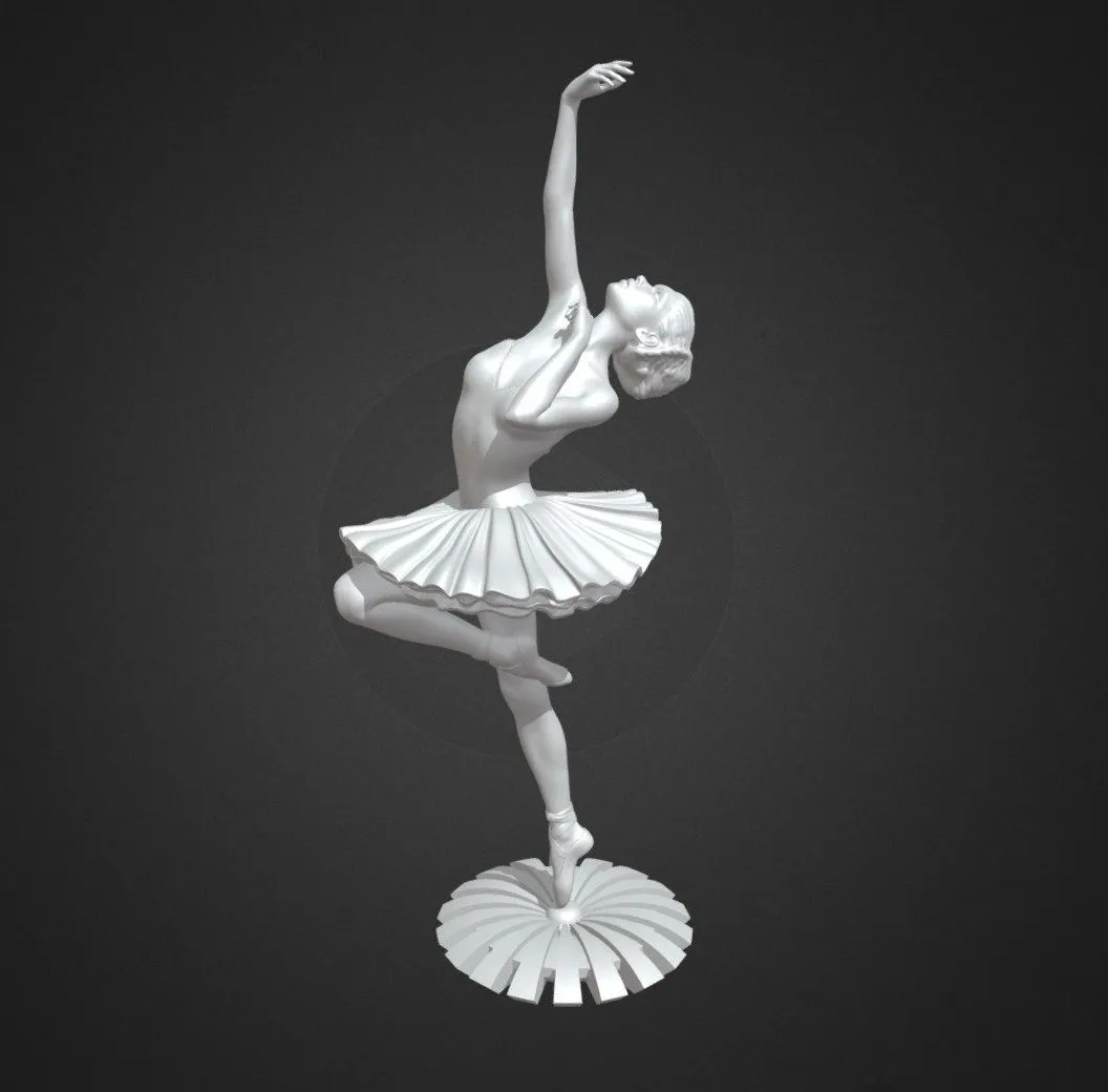 PBR Game 3D Models – Ballerina 3D Printable