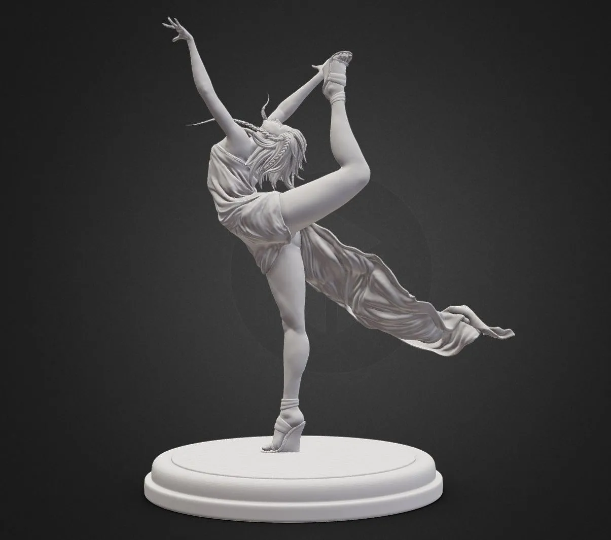 PBR Game 3D Models – Ballerina Dancer Printable