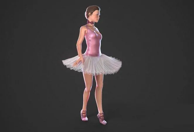 PBR Game 3D Models – Ballerina