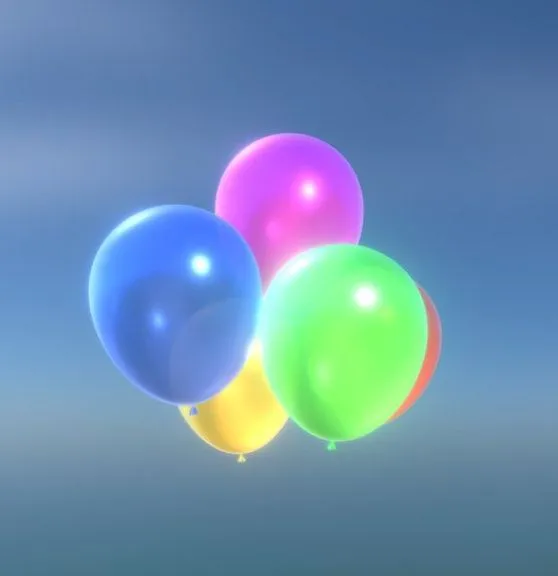 PBR Game 3D Models – Balloons