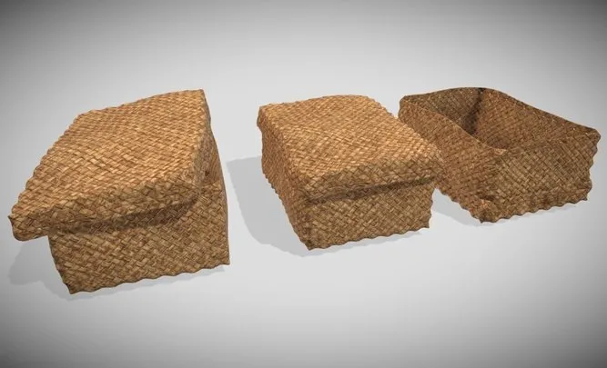 PBR Game 3D Models – Bamboo Box   Boxolone