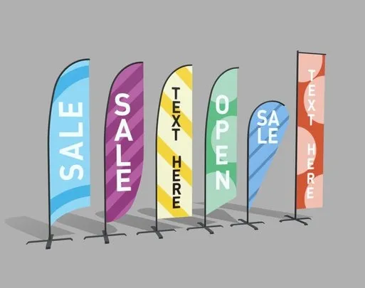 PBR Game 3D Models – Banner Commercial Flags