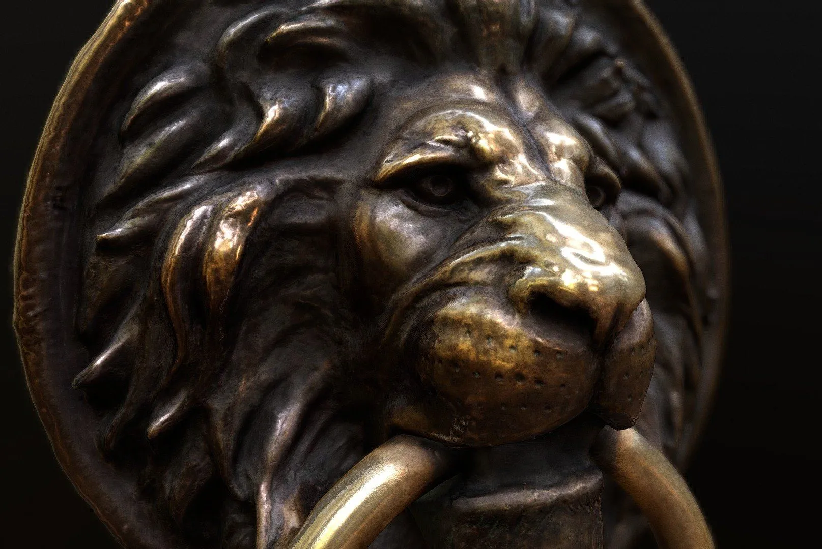 PBR Game 3D Models – Bas Relief Of A Lion Odessa Ukraine