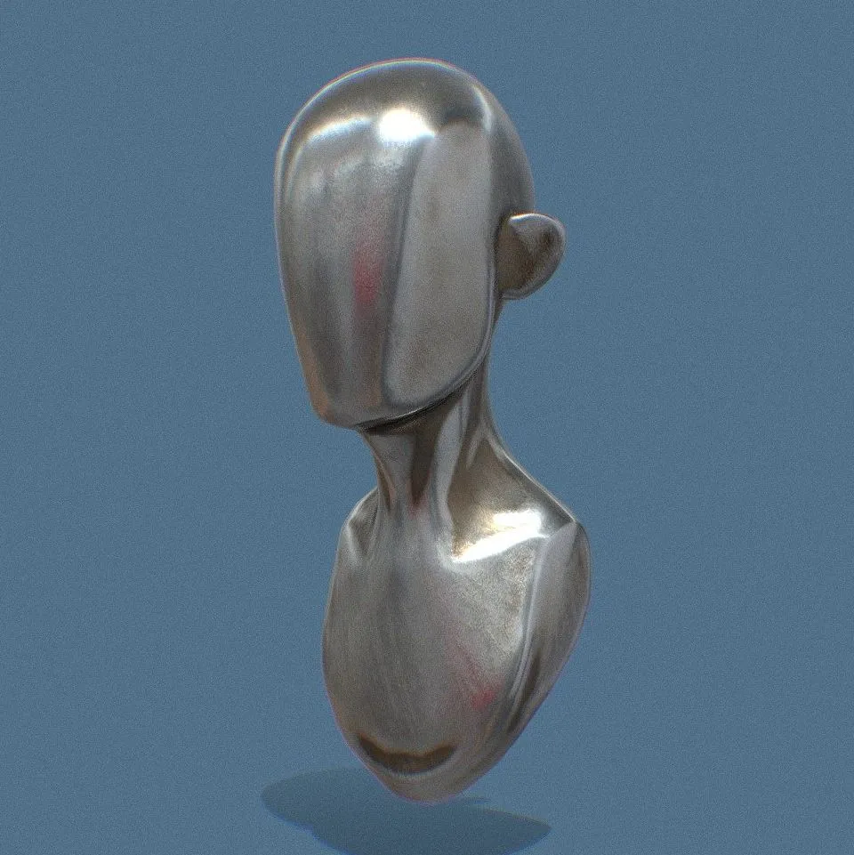 PBR Game 3D Models – Base Mesh Head