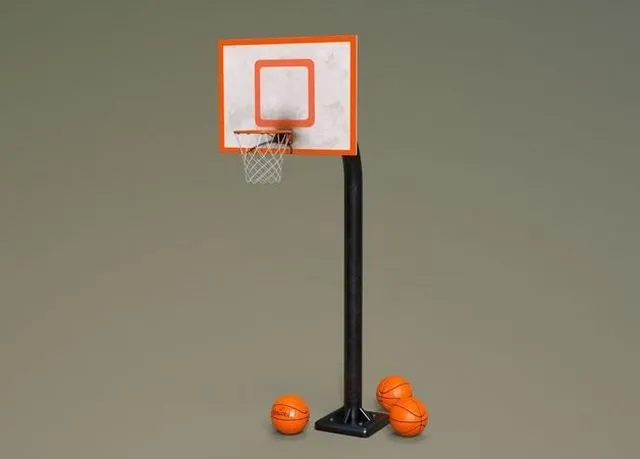PBR Game 3D Models – Basketball Hoop and Ball Collection