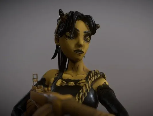 PBR Game 3D Models – Batdr Alison Angel Rig