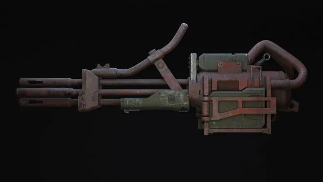 PBR Game 3D Models – Bazrosh Rifle Scifi