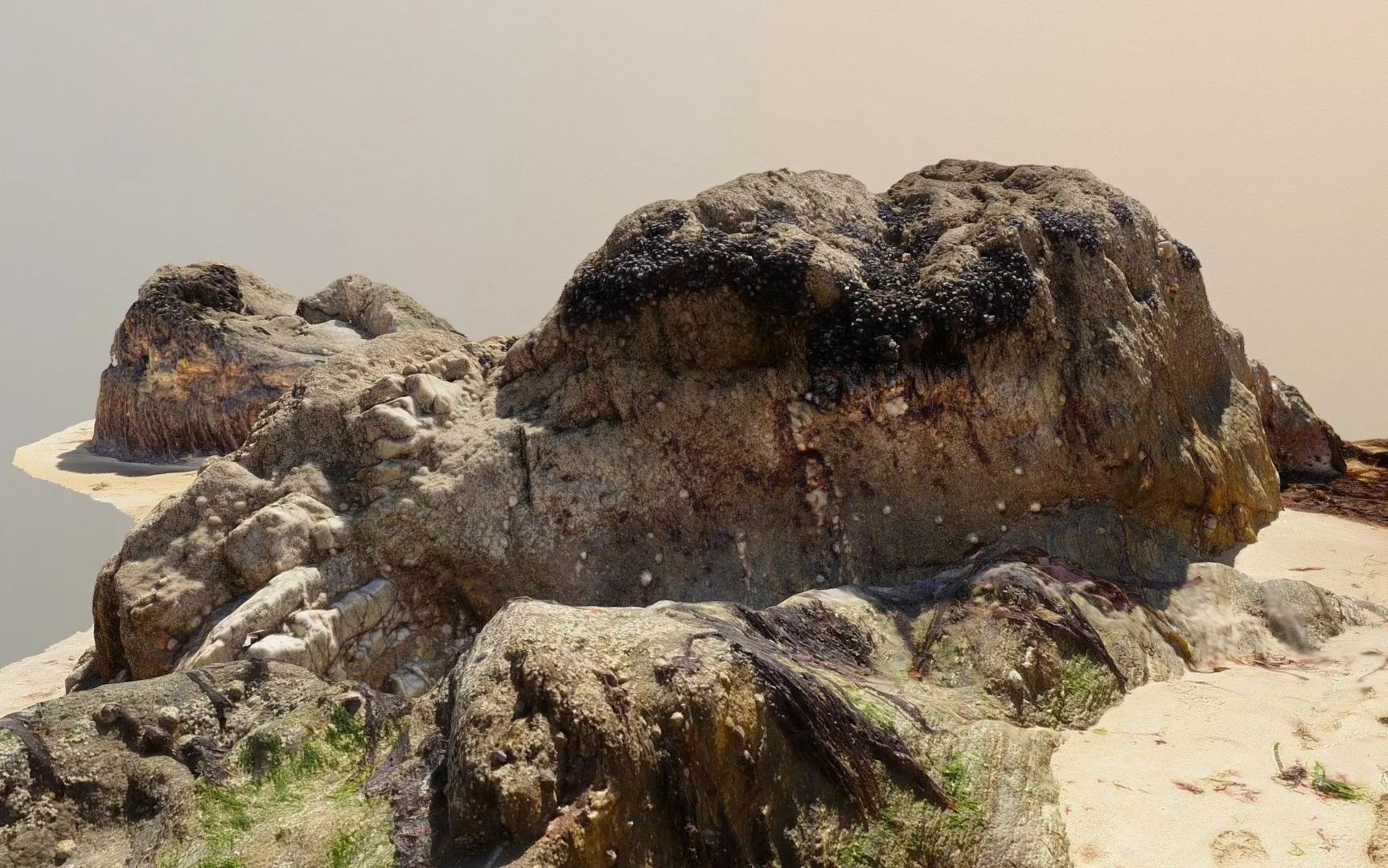 PBR Game 3D Models – Beach Rock