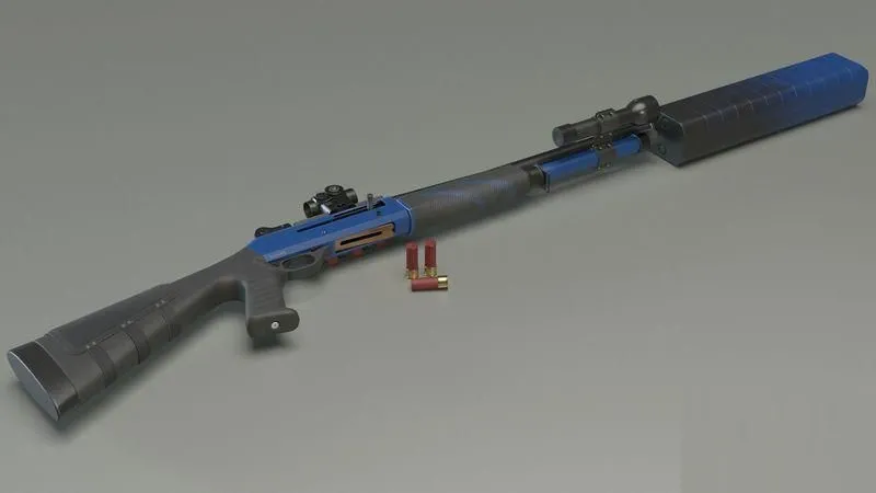 PBR Game 3D Models – Benelli m4 S90 super