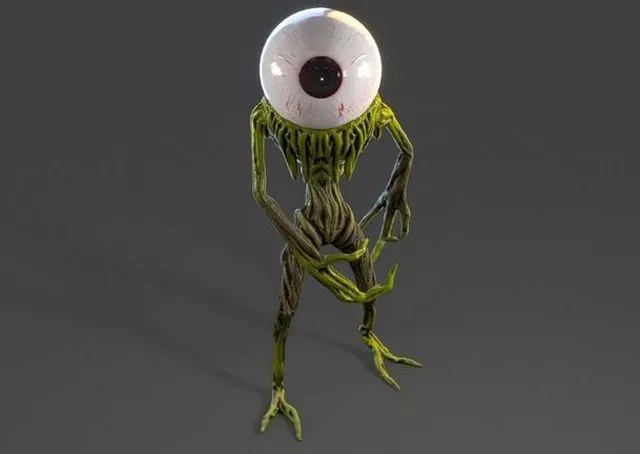 PBR Game 3D Models – Bigeye Monster