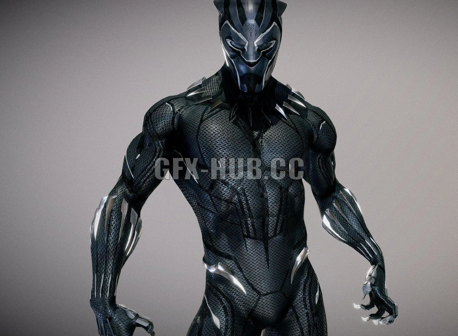 PBR Game 3D Models – Black Panther