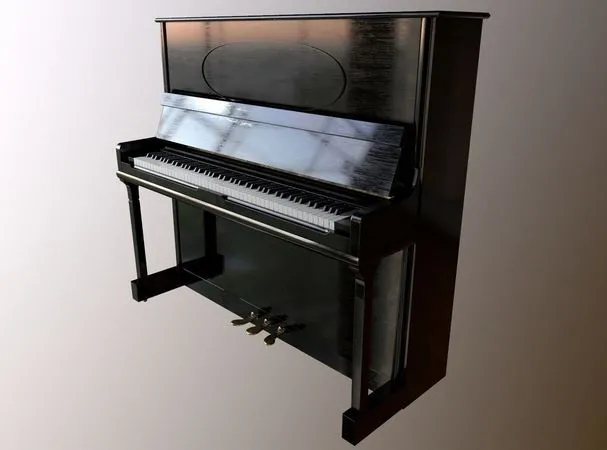 PBR Game 3D Models – Black Piano