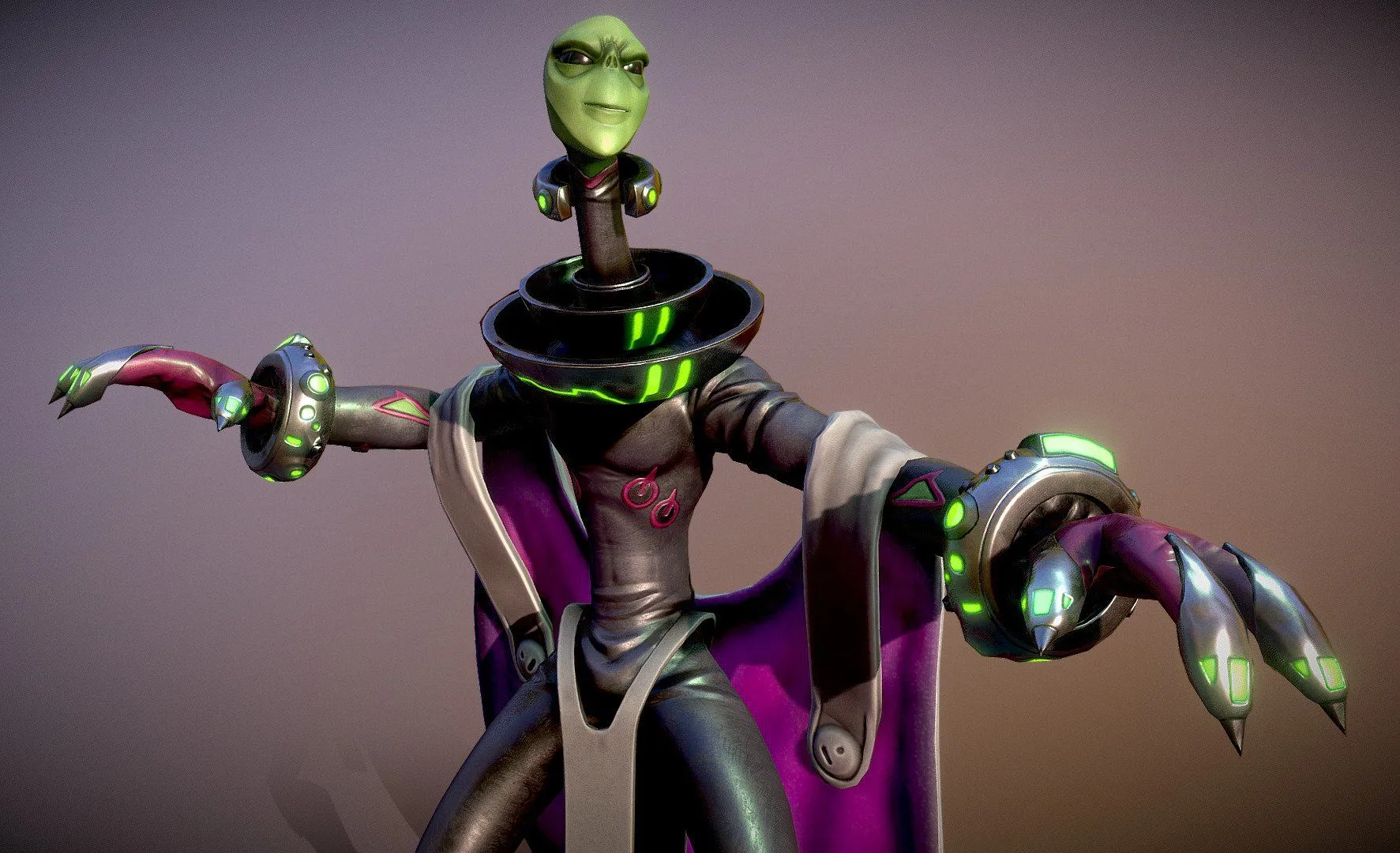 PBR Game 3D Models – Blypyp Martian Scientist