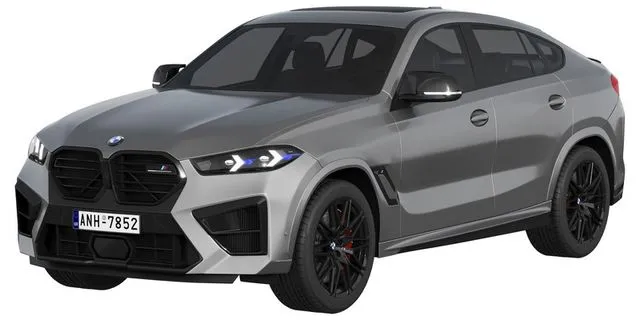 PBR Game 3D Models – BMW X6M Competition 2023