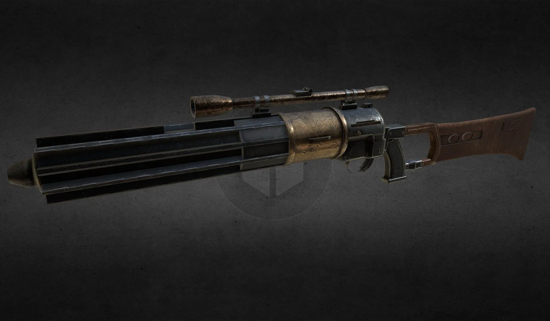 PBR Game 3D Models – Boba Fetts Ee 3 Carbine Rifle