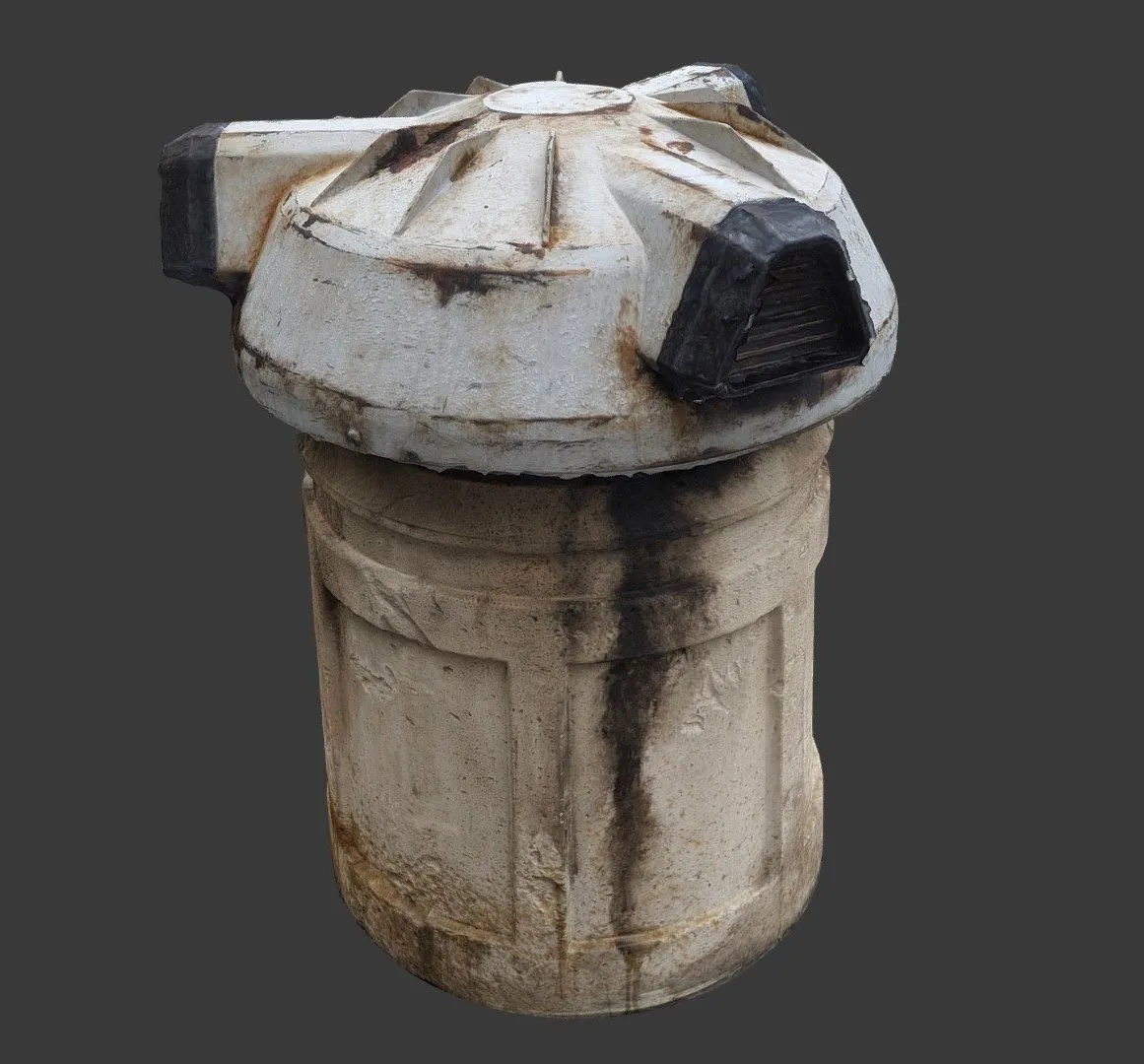 PBR Game 3D Models – Bollard Protecting Tie Fighter