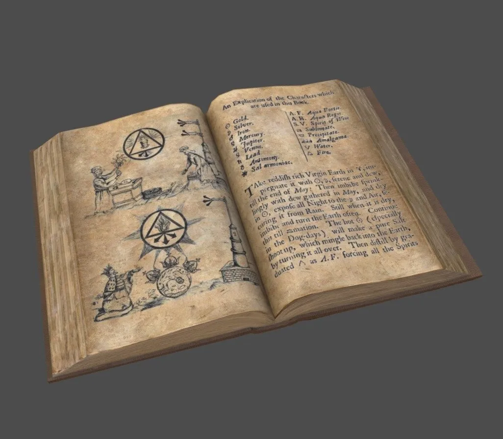 PBR Game 3D Models – Book Open