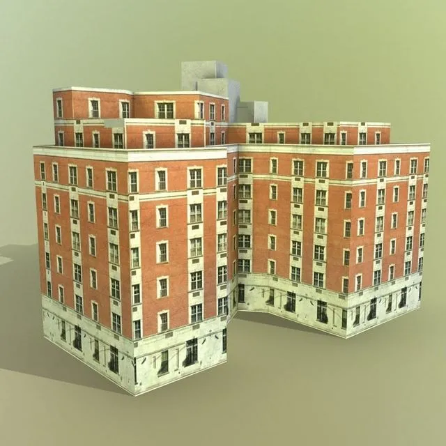 PBR Game 3D Models – Brick house