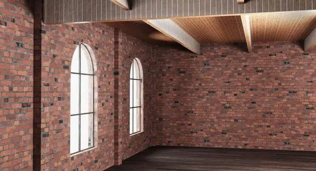 PBR Game 3D Models – Brick Wall House Interior