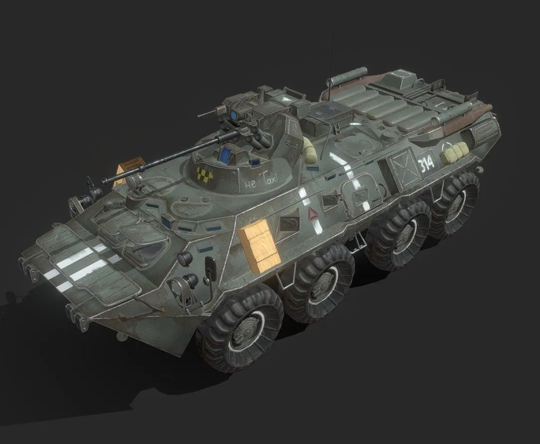 PBR Game 3D Models – Btr 82 Apc